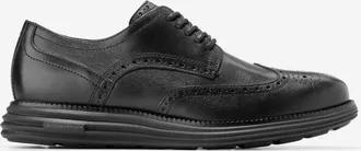 Cole Haan Mens &Oslash;riginal Grand Remastered Wingtip Oxford Shoes - Black Size 10.5