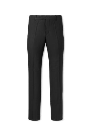 Enfants Riches Deprimes Skinny Lieutenant Straight-Leg Pinstriped Virgin Wool Trousers