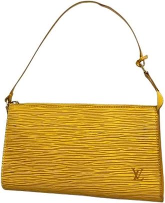 Louis Vuitton Pre-owned Shoulder Bags, female, Yellow, Size: ONE SIZE Pre-owned Pouch