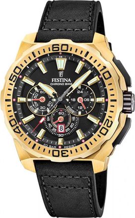 Festina F20728-3 Mens Chrono Bike Watch - Gold - One Size