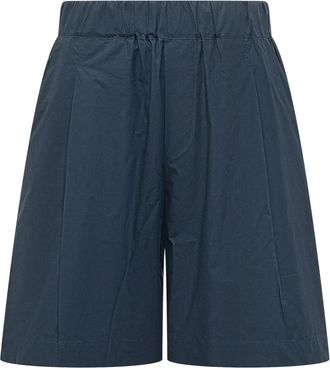 A Paper Kid Navy Blue Solid Shorts