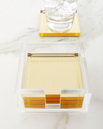 Tizo Design Lucite Coasters, Set of 4