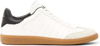 Isabel Marant Brycy Leather Sneakers with Suede Details