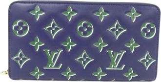 Louis Vuitton Pre-owned Wallets, female, Blue, Size: ONE SIZE Pre-owned Long wallet (bi-fold)