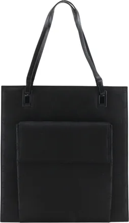 Gucci Black Nylon Canvas Tote Bag (Pre-Owned)