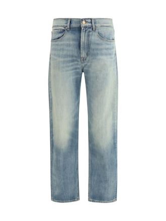 7 For All Mankind Light Blue Straight Jeans