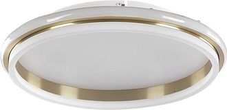 Beliani Metal Round Ring Ceiling Lamp Flush Lighting led 64 cm Gold Taping