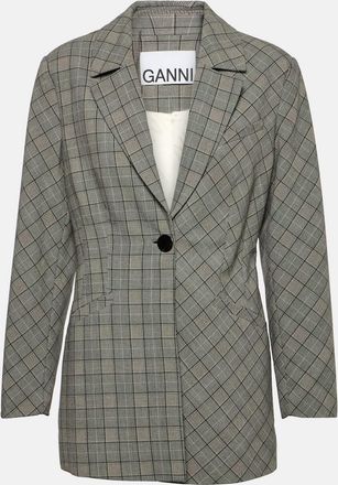 Ganni Checked blazer