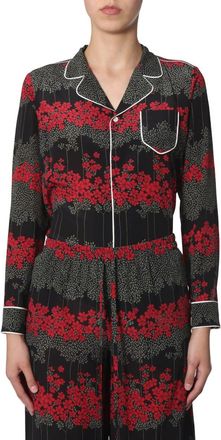 Red Valentino Shirt With Dreaming Peony Print