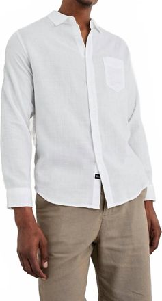Rails Wyatt Long Sleeve Button Down Shirt In White