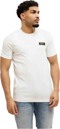 Emporio Armani T-shirt met ronde hals - Heren - T-shirts - Wit - XL - Tops