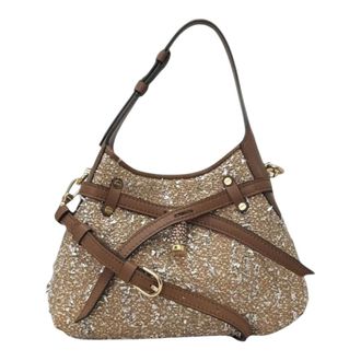 Borbonese Borsa Hobo Mini - female - Borbonese - Shoulder Bags - Brown - ONE SIZE - Bags