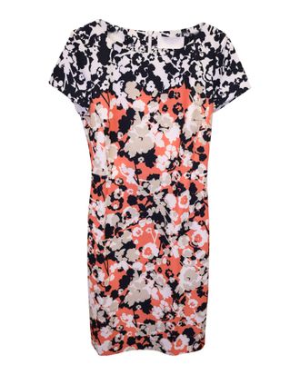HUGO BOSS Donisa Floral Sheath Mini Dress in Multicolor Polyester