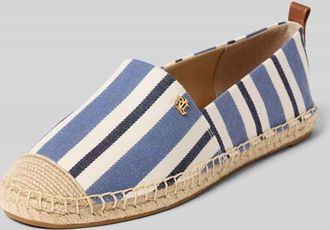 Lauren Ralph Lauren Espadrilles mit Logo Applikation Modell CAMERYN III in Jeansblau, Gr&ouml;&szlig;e 37,5