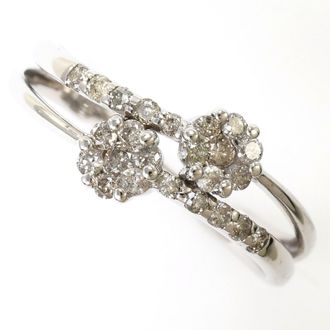 C&A White Gold White Gold (10K) Band Ring (Pre-Owned)