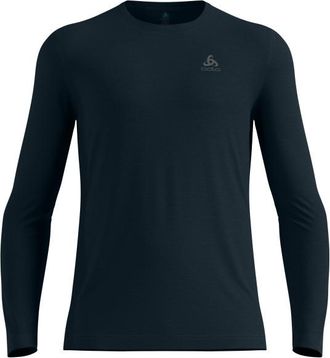 Odlo Merino 160 Bl Top Crew Neck L/S Merinounterw&auml;sche f&uuml;r Herren | blau/schwarz