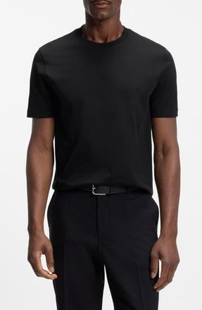 BOSS Thompson Solid Cotton T-Shirt in Black at Nordstrom, Size Xx-Large