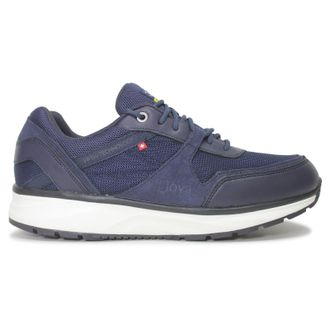 Joya Tony II Textile Leather Mens Low Top Trainers - Dark Blue - Size:UK 10.5