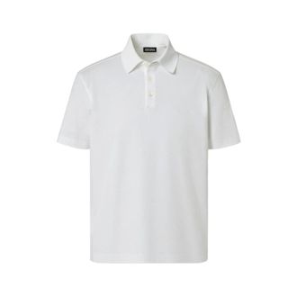 Ermenegildo Zegna Polo Shirts, male, White, Size: 3XL Sweater Zegna