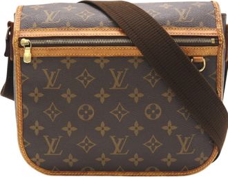 Louis Vuitton Brown Coated Canvas Messenger Bag (Pre-Owned)