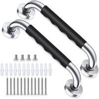 OEM Houhence - Juego De 2 Barras De Apoyo Antideslizantes De Acero Inoxidable Y Silicona - Capacidad De 227 Kg - Para Ba&ntilde;eras Y Duchas - Crezuo