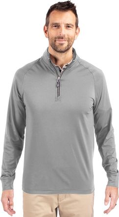 Cutter & Buck Adapt Eco Knit Stretch Recycled Mens Quarter Zip Pullover