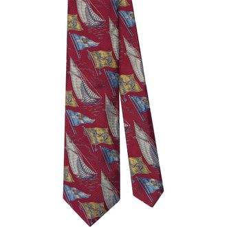 Robert Talbott Robert Boat Flags Best of Class Necktie in Red at Nordstrom