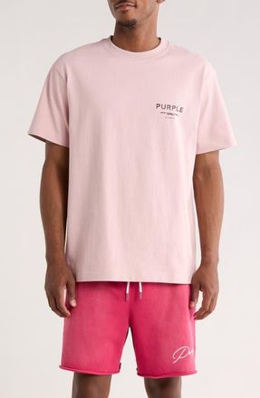 Purple Logo Cotton Graphic T-Shirt in Pink at Nordstrom, Size Xx-Large