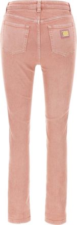 Dolce & Gabbana Garment-Dyed Stretch Denim Jeans - Rose