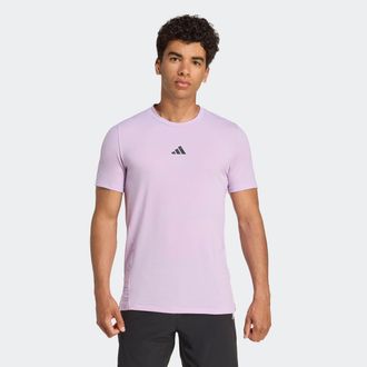 adidas T-Shirt ADIDAS PERFORMANCE D4T TEE, Herren, Gr. XXL, powder plum, Obermaterial: 81% Polyester, 14% Lyocell, 5% Elasthan, Rundhals, Shirts T-Shirt