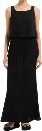 Nude Lucy Thilda Linen Top In Black