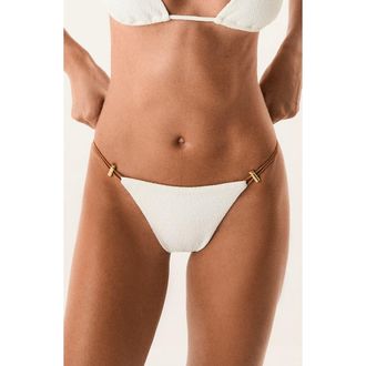 Vix Pixie Casi Bikini Bottoms in Off White at Nordstrom, Size X-Large