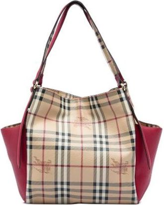 Burberry Pre-owned Canterbury Tote - Dames - Vintage Schoudertas - Beige - ONE Size - Vintage