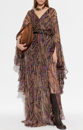 Etro Dress With Lurex Thread, Womens, Multicolour