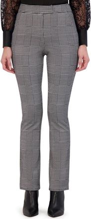 Ookie & Lala Plaid Knit Mini Bootcut Pants in Black/White at Nordstrom Rack, Size X-Small