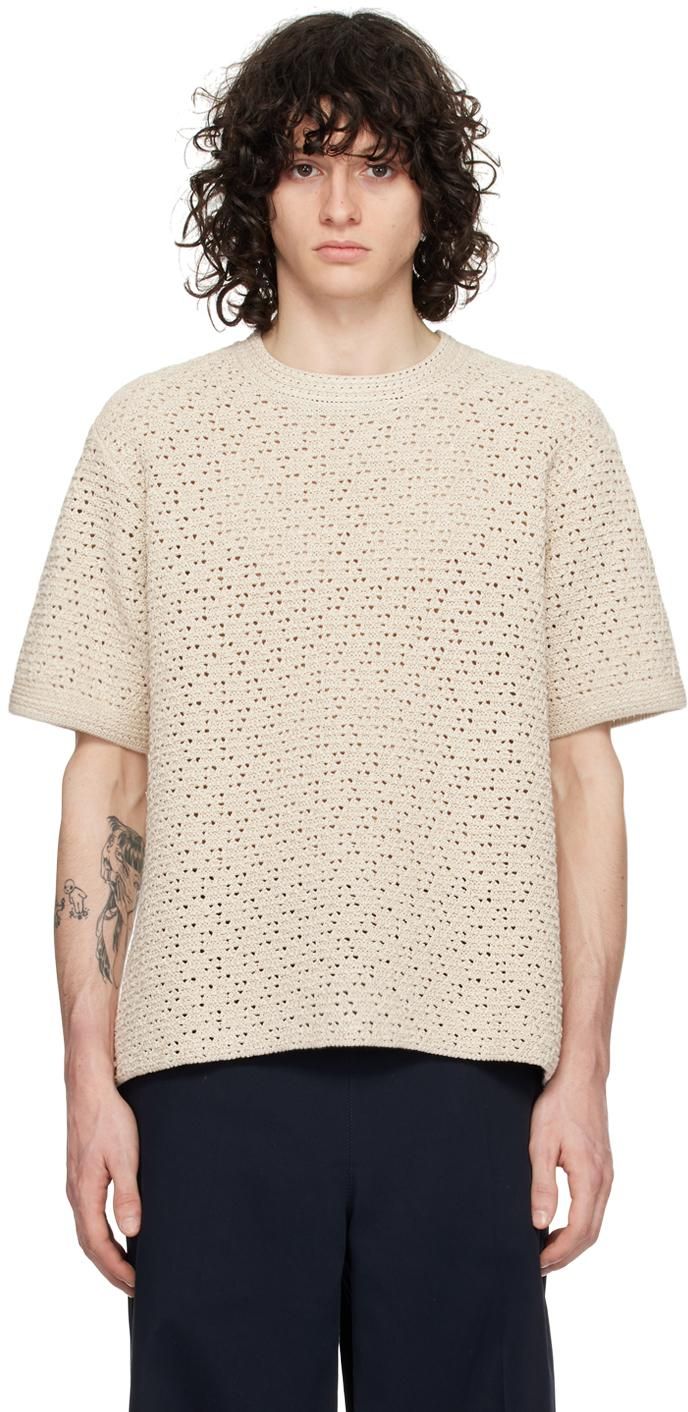 Tシャツ・カットソー *BOTTEGA VENETA* Cotton Crewneck Short Sleeve T-Shirt White Bottega Veneta: White Printed T-Shirts now up to −51