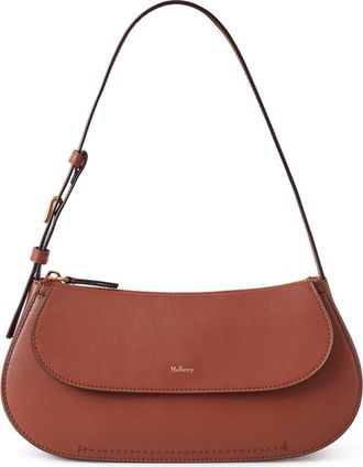 Mulberry Clovelly Leather Shoulder Bag in Bright Oak at Nordstrom