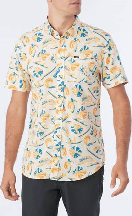 O'Neill Oasis Eco Modern Short Sleeve Woven Shirt In Cream