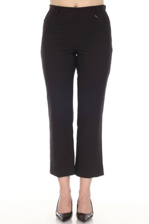 Joseph Ribkoff Luxe Twill Pull On Straight Leg Ankle Pants In Black