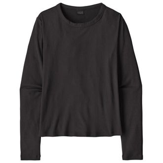 Patagonia L/S Rib Knit Top Longsleeve f&uuml;r Damen | schwarz