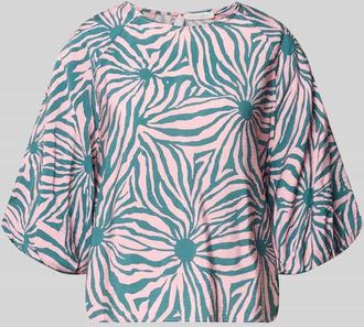 Christian Berg Regular Fit Bluse aus Viskose-Mix im Allover-Look in Altrosa, Gr&ouml;&szlig;e 34