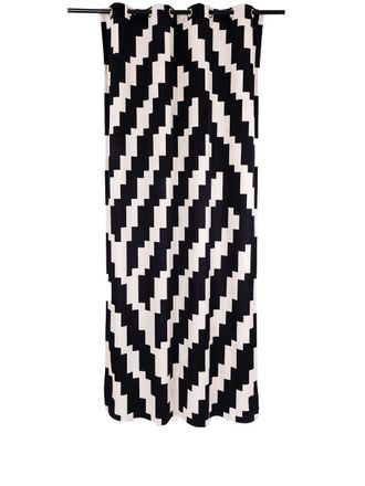 Seletti Zig Zag shower curtain - unisex - Polyester - One Size - Black