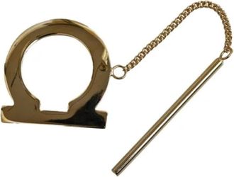 Ferragamo Pre-owned Sleutelhanger - Dames - Vintage Accessoires - Geel - ONE Size - Vintage