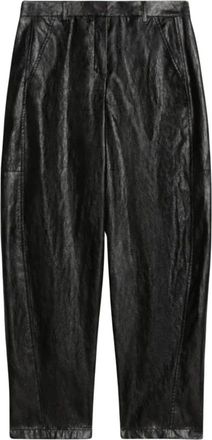 iBlues Broeken, Dames, Zwart, 2Xs, Leer, Barrel Broeken