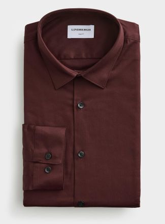 Lindbergh Mens SuperFlex solid shirt Slim fit