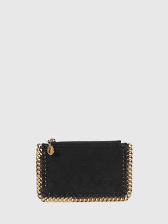 Stella McCartney Falabella Synthetic Leather Card Holder with Zip Pocket