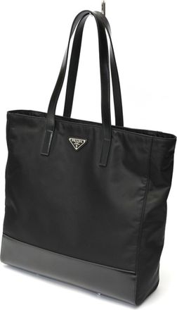 Prada Black Nylon Tote Bag (Pre-Owned)