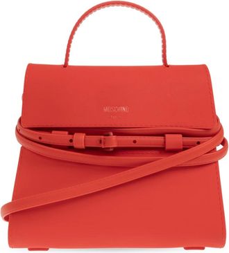 Moschino Handtas met Logo - Dames - Handtassen - Rood - ONE Size - Tassen