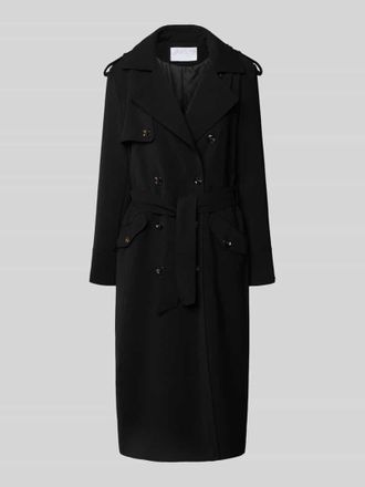 Jake*s Trenchcoat mit Bindeg&uuml;rtel in Black, Gr&ouml;&szlig;e 32