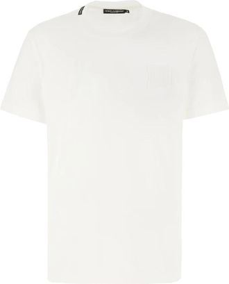 Dolce & Gabbana T-shirt met print - Heren - T-shirts - Wit - 2XL - Katoen - Tops